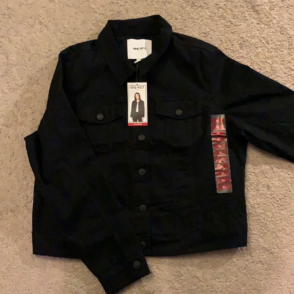 Women’s black denim jacket